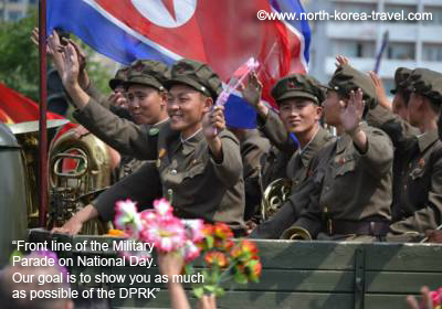 Military Parade in North Korea on National Day
