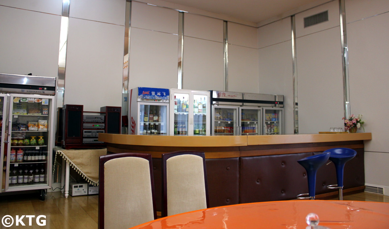 Bar at the Nampo Spa Hotel in Onchon county near Nampo city, North Korea (DPRK)