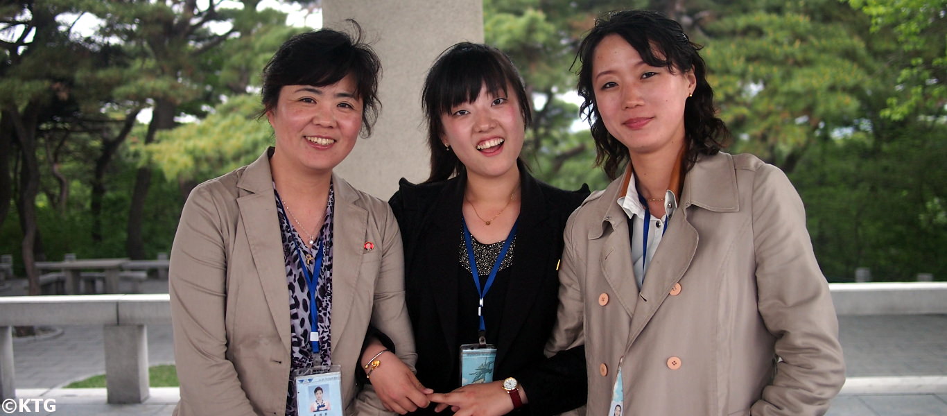 North Korean tour guides in Pyongyang. Picture taken by KTG Tours