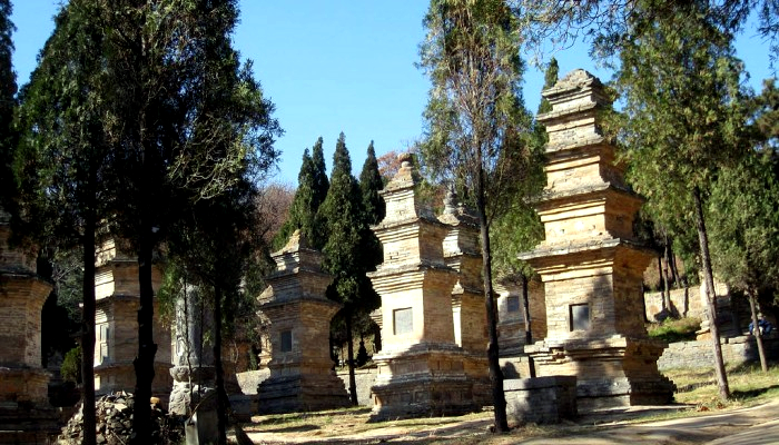 Bosque de Pagodas en Luoyang en China