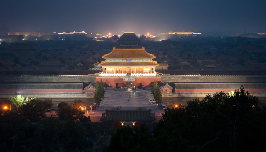 La zona salvaje de la Gran Muralla China al norte de Beijing, Pekin, China