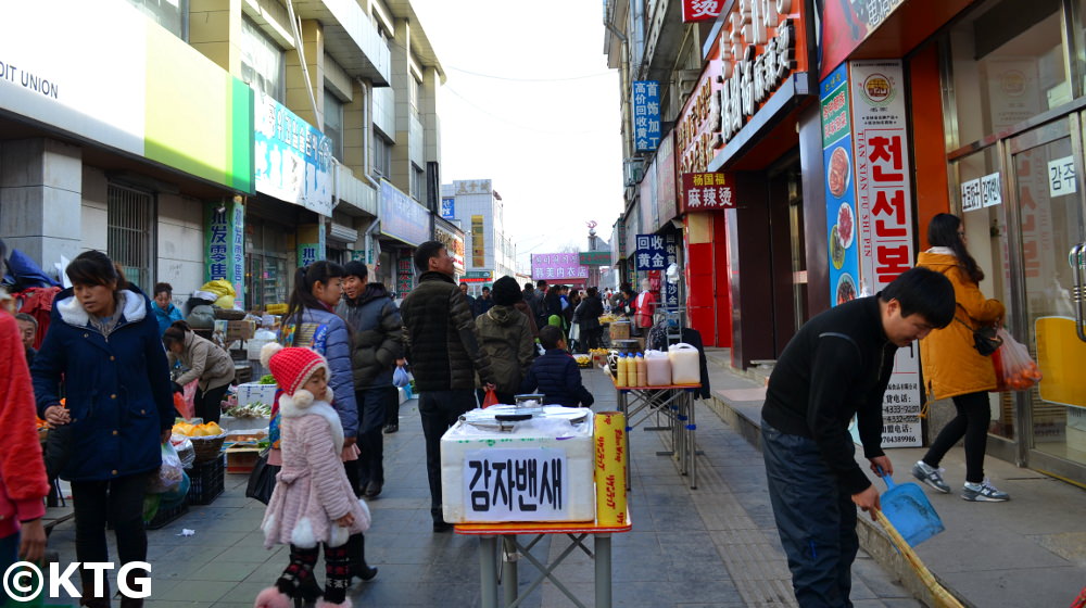 Helong street market, Yanbian, China