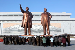 Mansudae Grand Statues in Pyongyang, capital of North Korea
