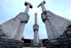 Party Foundation Monument in Pyongyang North Korea (DPRK). Trip arranged by KTG Tours
