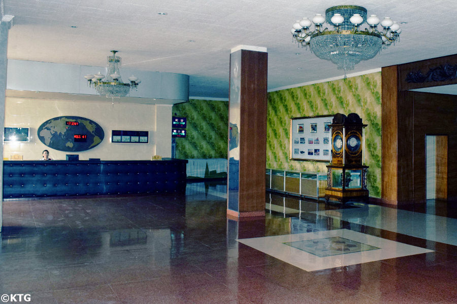 Lobby of the Sinsunhang Hotel in North Korea, DPRK. Visit Hamhung city in South Hamgyong province with KTG Tours