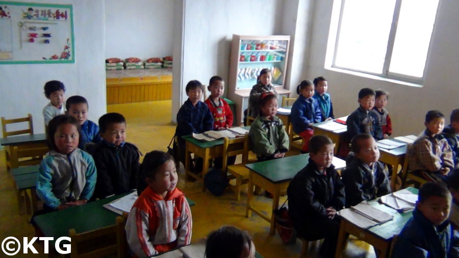 Kindergarten in einem kooperativen Farm in der Nähe Hamhung Nordkorea