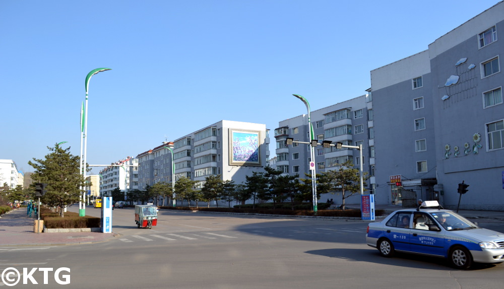 Taxi dans la ville de Longjing, Yanbian (Chine)