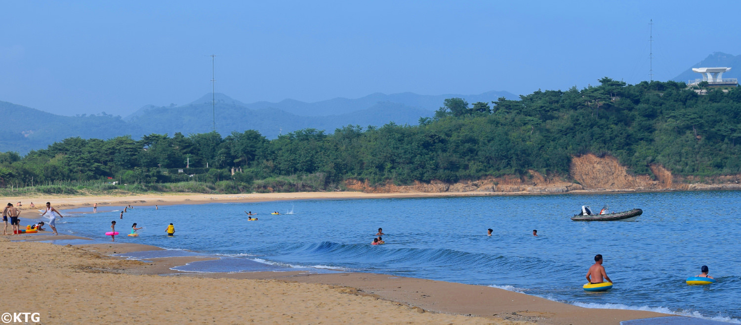 Playa de Majon en el distrito Hungnam en Hamhung. Viaje organizado por KTG Tours