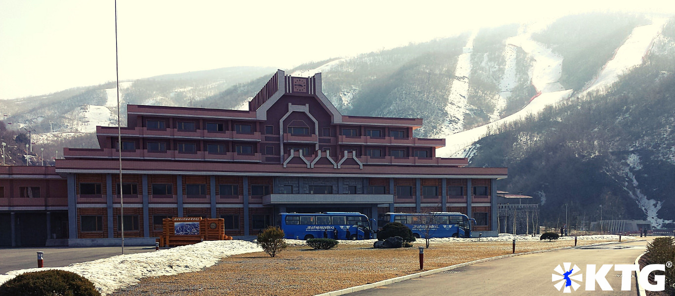 Masikryong ski resort in North Korea, DPRK. Ski trip arranged by KTG Tours