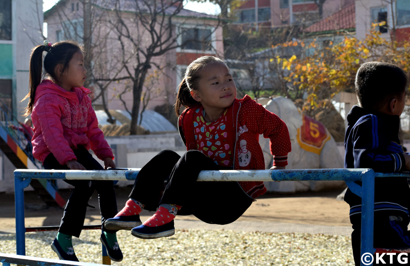 Kindergarten at the Chongsan Cooperative Farm near Nampo, North Korea (DPRK)
