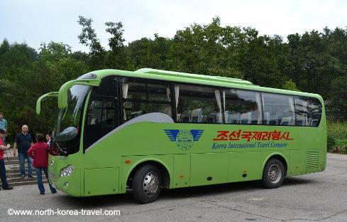 Autobús alemán en Corea del Norte