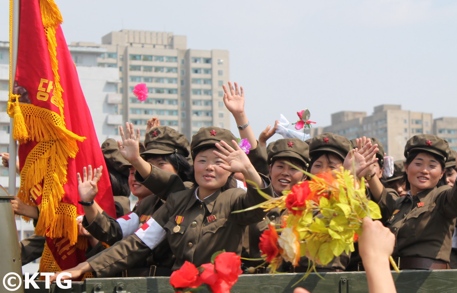 North Korean female soldiers
