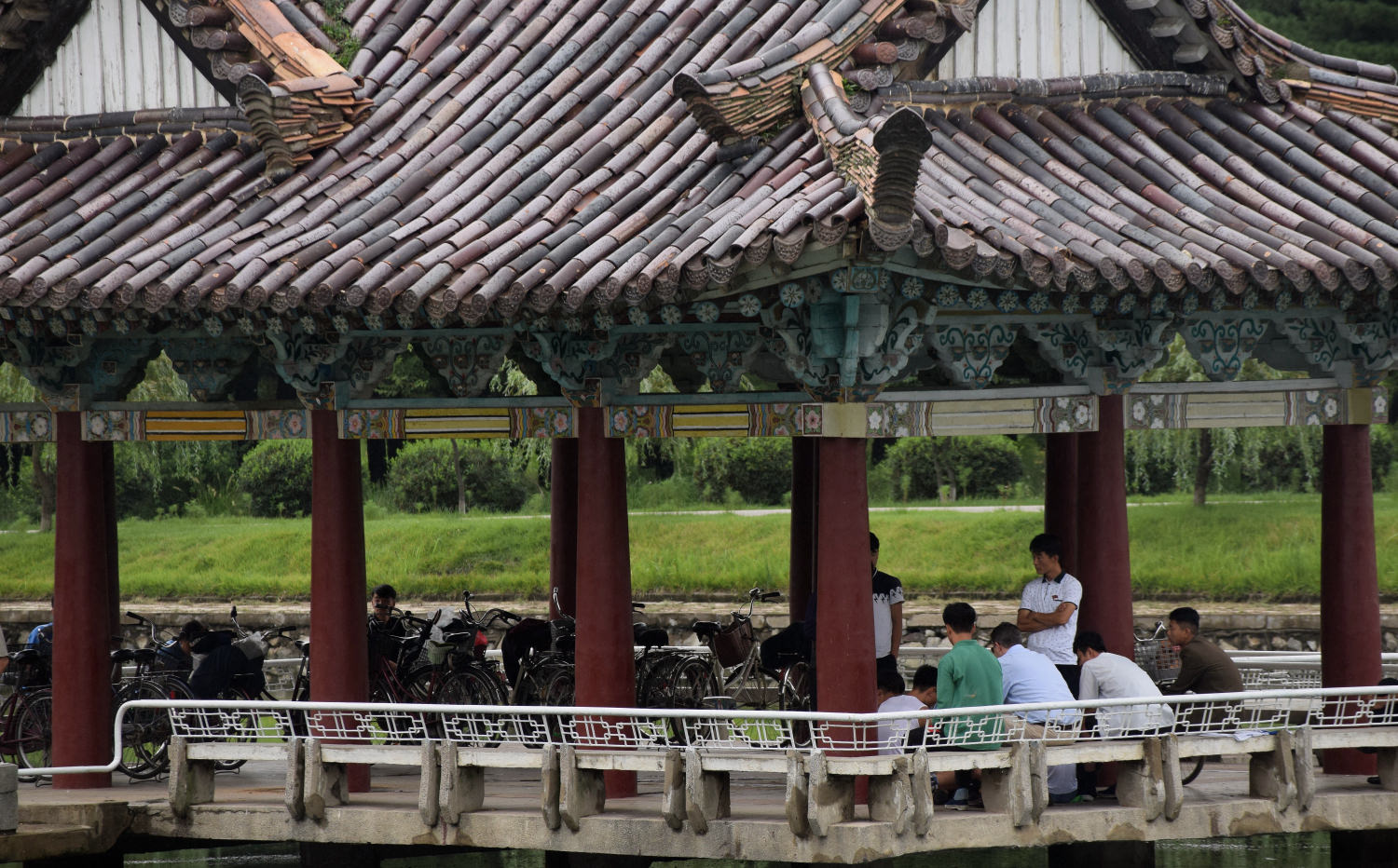 Parque Oriental en Wonsan, Corea del Norte (RPDC)