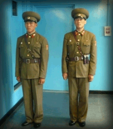 soldados norcoreanos en Panmunjom