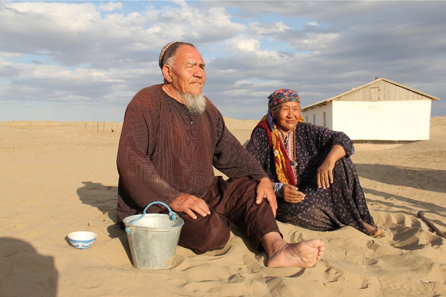 Habitants de Nohur au Turkménistan