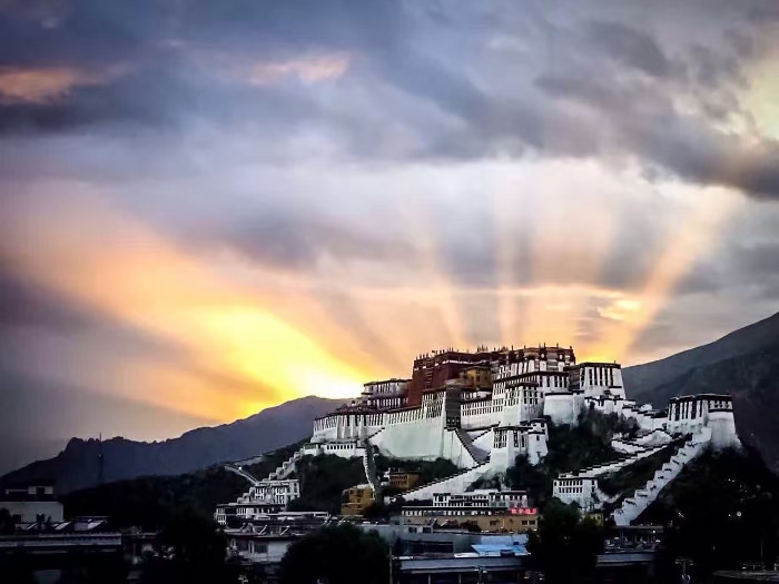 Potala Palace during sunset