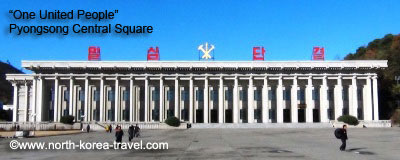 Pyongsong central square, North Korea