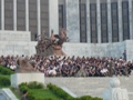 Grupo de trabajadores en Corea del Norte