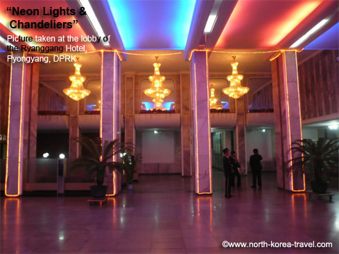 Ryanggang Hotel lobby in Pyongyang, North Korea