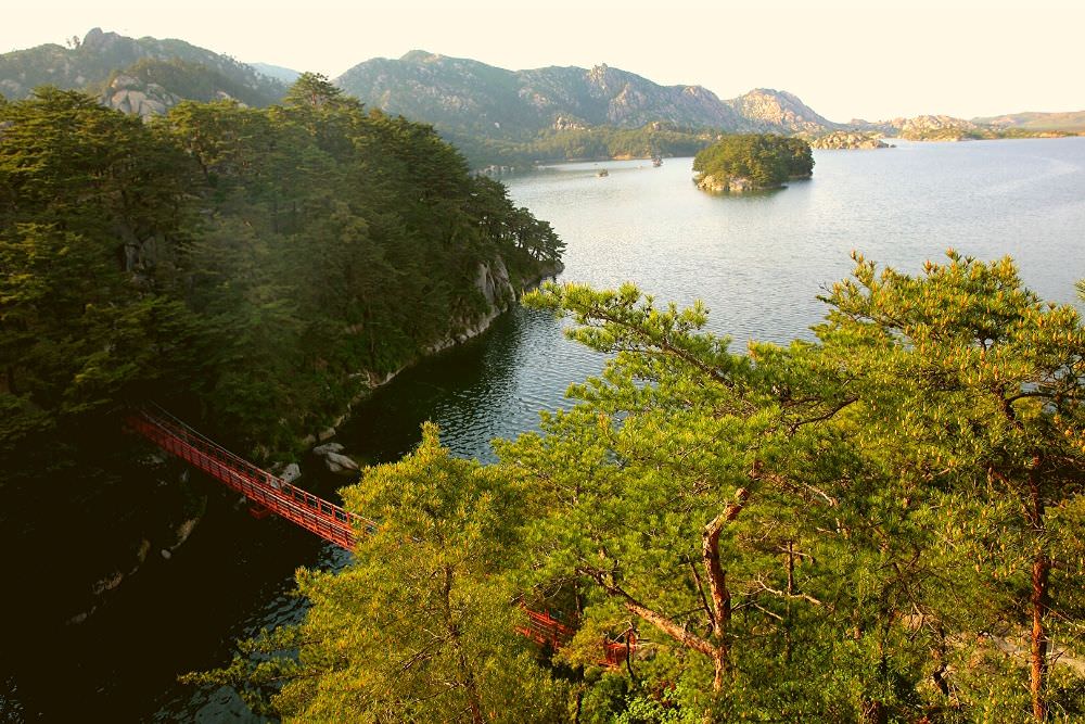 Samil Lagoon in Mount Kumgang, North Korea (DPRK) with KTG Tours. The deepest lagoon in Korea