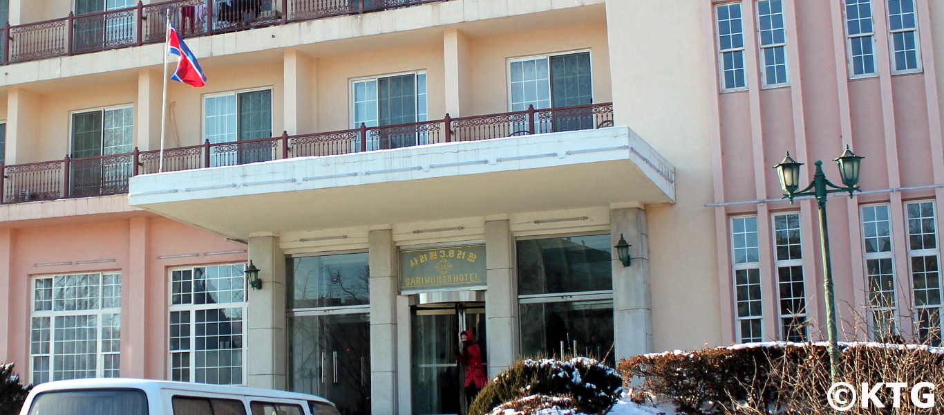 The 8 March Hotel is a third class, low budget hotel in Sariwon city, provincial capital of North Hwanghae province, North Korea (DPRK). Trip arranged by KTG Tours