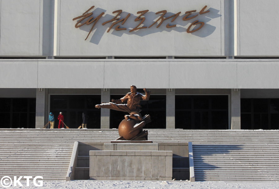 Taekwondo Hall in the sports district of Pyongyang