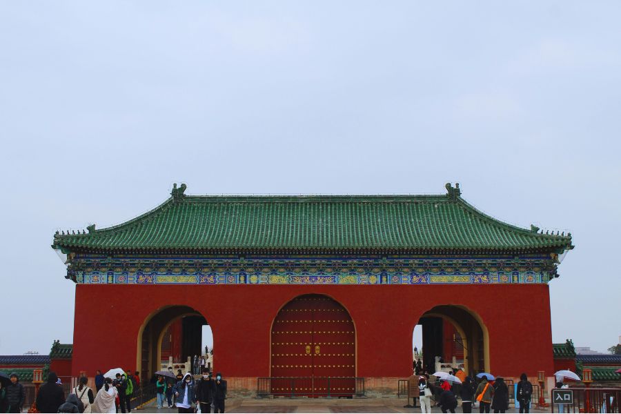 entrada principal al templo del cielo en Pekin, Beijing, China