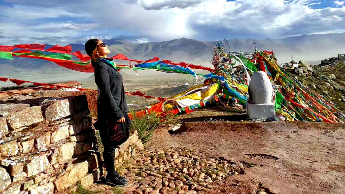 Tibetan guide in Tibet, China