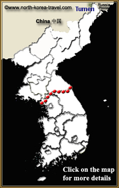 Map of Tumen in China