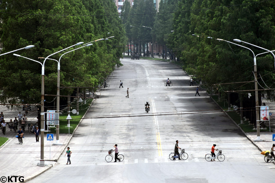 Hamhung central visto desde el Monte Tongung, Corea del Norte (RPDC). Foto tomada por KTG