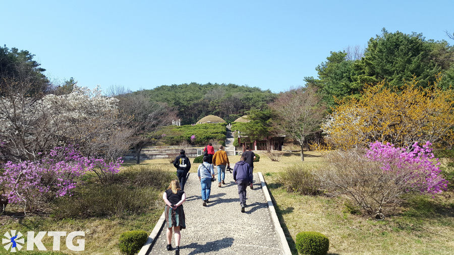 Twin tomb of King Kongmin and his wife in Kaesong, North Korea (DPRK). Trip arranged by KTG Tours