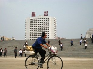 Bike ride in Pyongyang