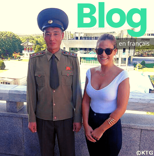 Voyageur KTG avec un soldat dans la DMZ