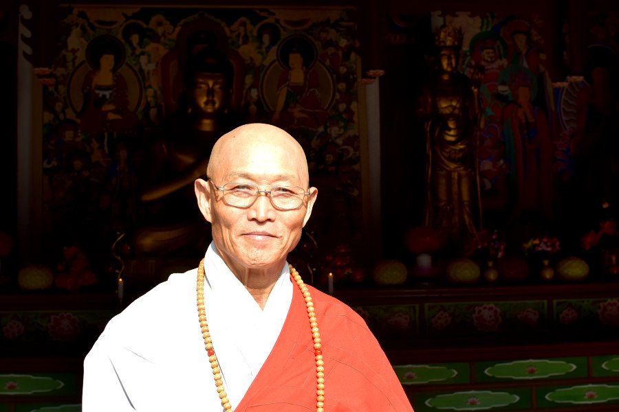 Monk in Pohyon Temple in Mount Myohyang, North Korea. Picture taken by KTG Tours