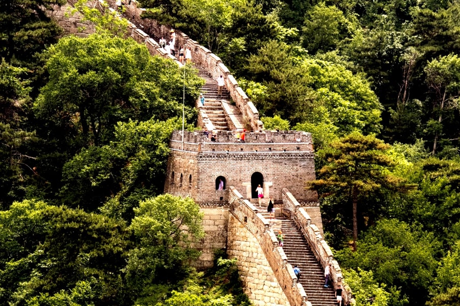 caminata por la Gran Muralla china en Beijing de Mutianyu a lianhuachi