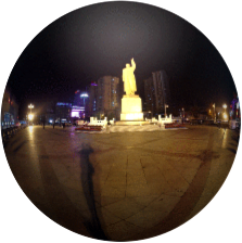 Dandong, China 360°, border city with North Korea (DPRK)