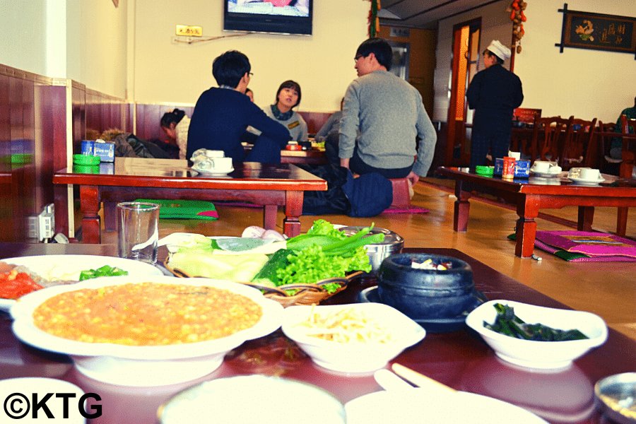 Chinese Korean chaoxian zu restaurant in Yanbian, Korean autonomous prefecture of China in Jilin province
