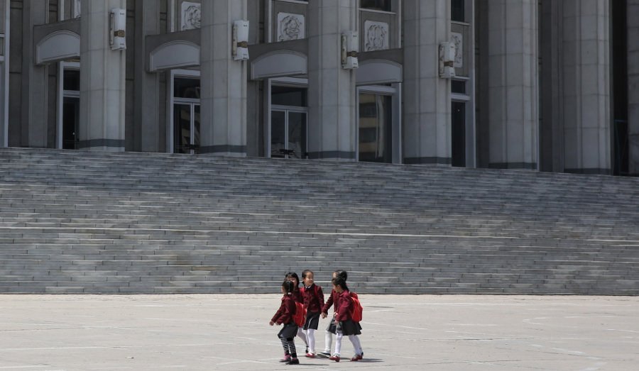 Niños en Hamhun Corea del Norte
