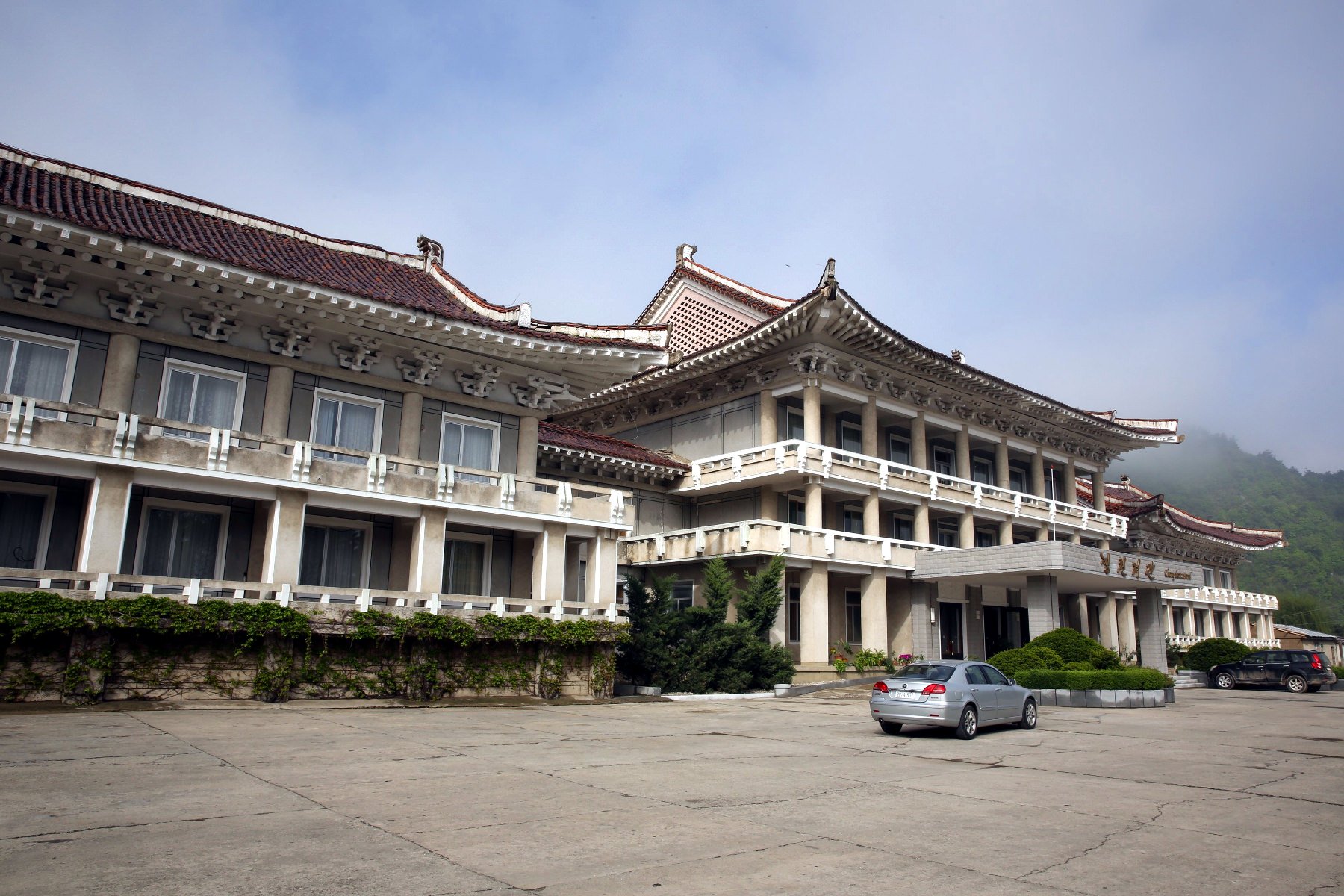 The Chongchon Hotel in Hyangsan Town, Mount Myohyang, North Korea (DPRK). Tour arranged by KTG Tours