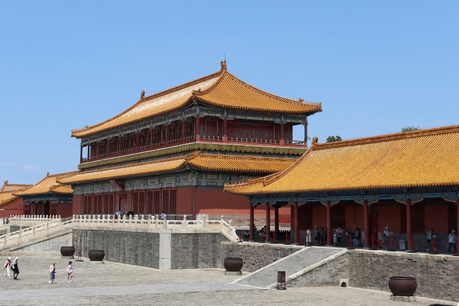 ciudad prohibida y sus grandes edificios, Pekin, Beijing, China