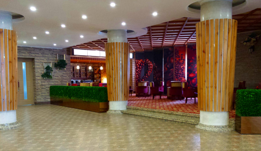 coffee shop at the Masikryong Ski resort hotel in North Korea, DPRK, with KTG tours