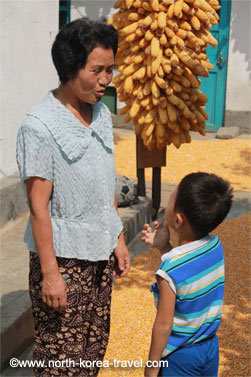 Cooperative farm near Nampo, North Korea