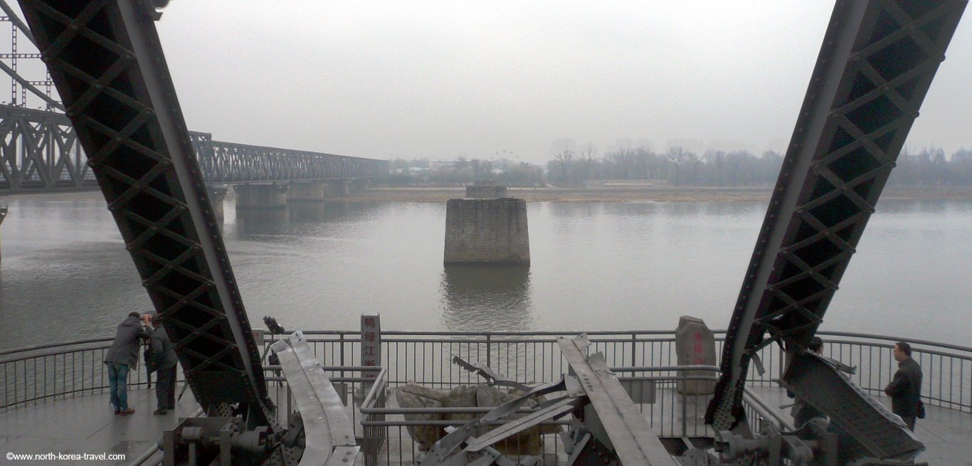 Dandong North Korea Broken Bridge