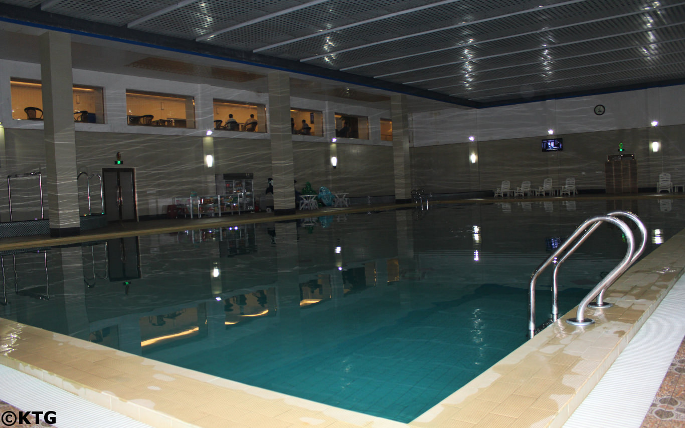 Swimming pool at the Dongrim Hotel in North Korea, DPRK, with KTG Tours