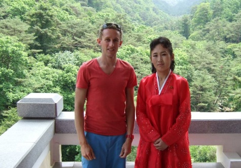 KTG traveller at Mount Myohyang in North Korea, DPRK