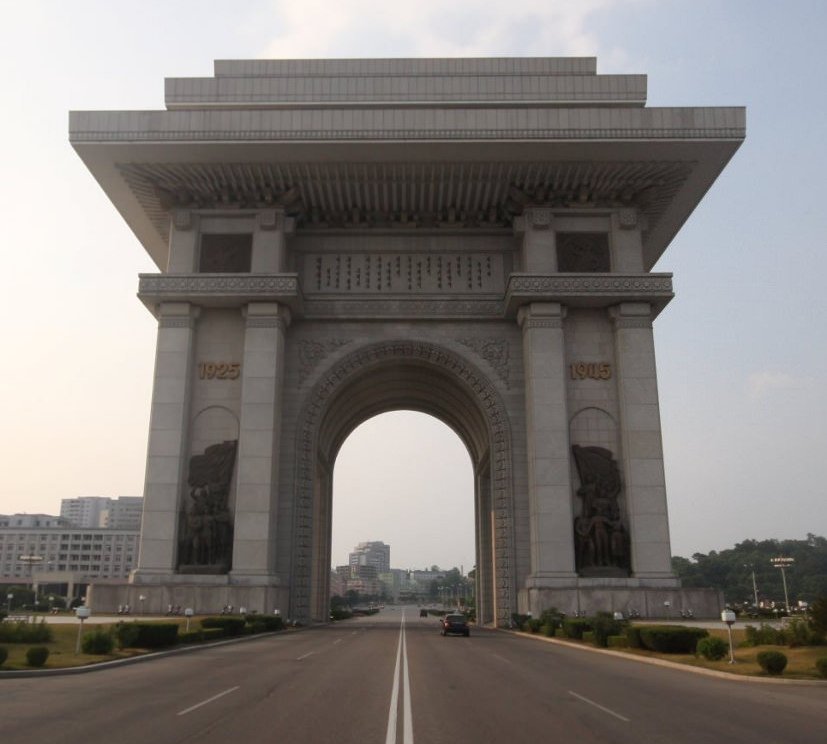 Arch of Triumph in Pyongyang North Korea with KTG Tours on our June Summer tour in North Korea