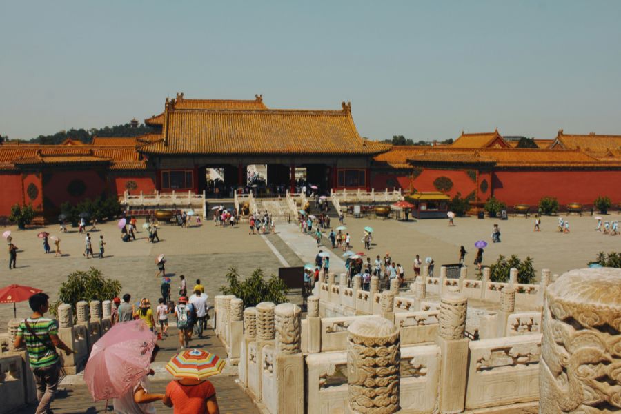Templo en la Ciudad prohibida en Pekin, Beijing, China