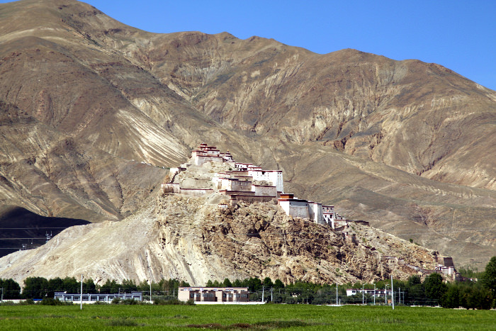 Gyantse Dzong i.e. Gyantse fortress in Tibet, China