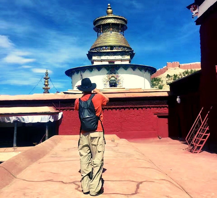 37 metre high Kumbum in Gyanste in Tibet, China