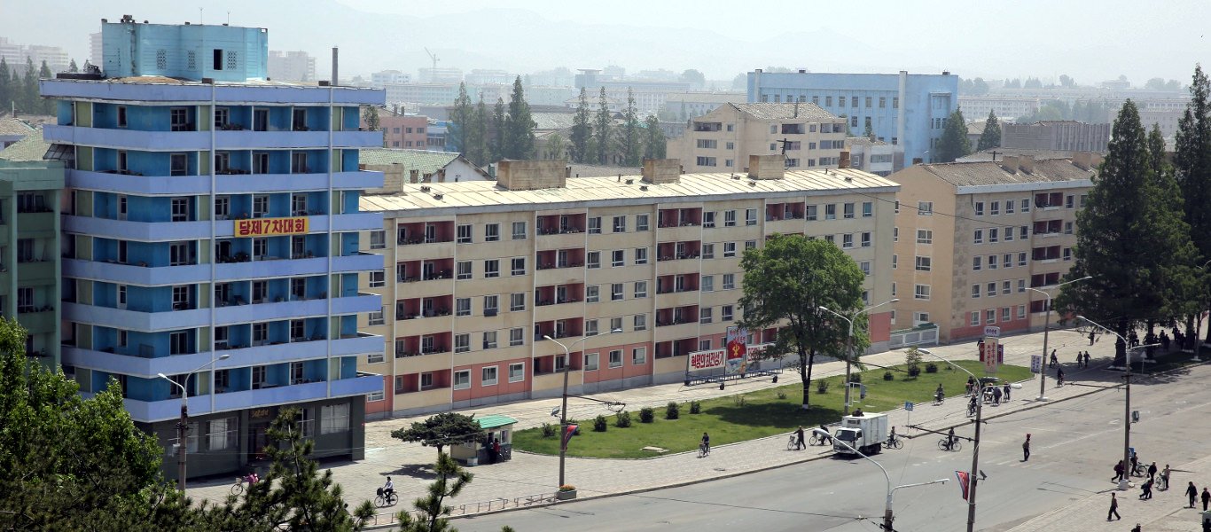 Hamhung main street, North Korea (DPRK)